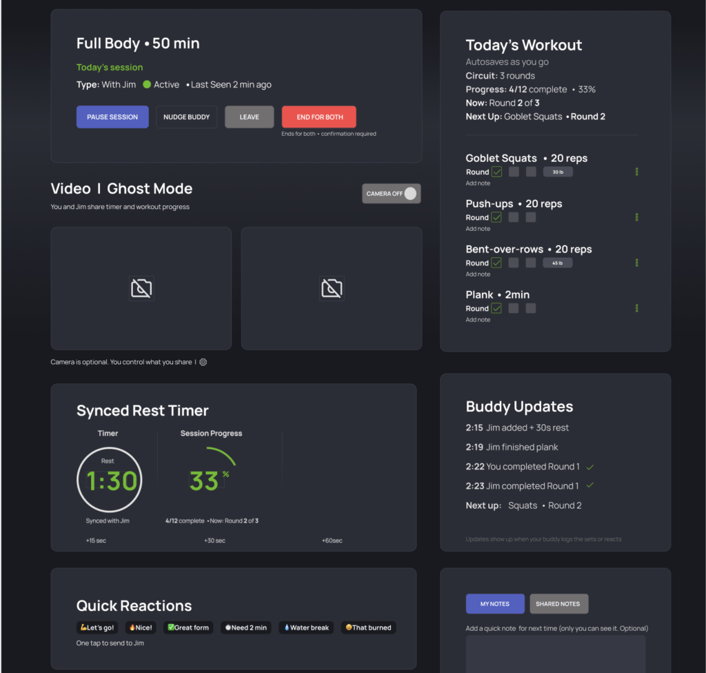 FitBoddies:Active workout with a friend